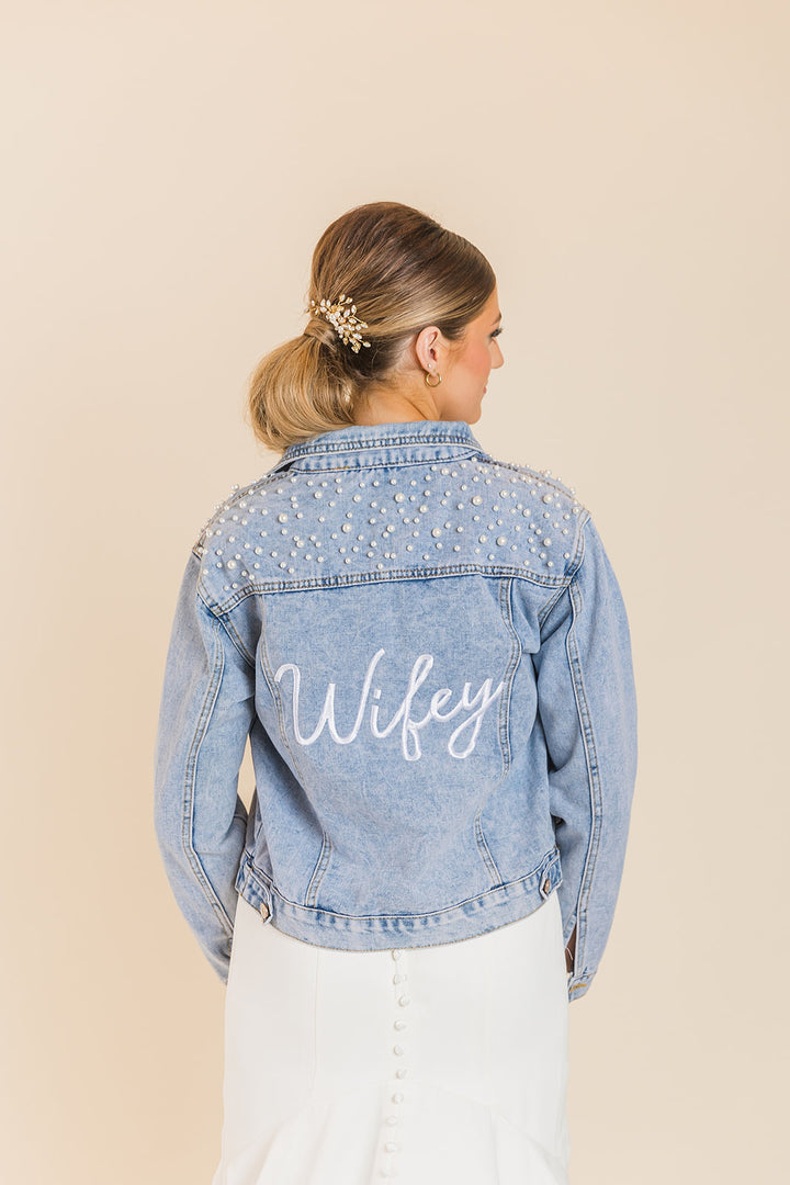 Classic Pearl Studded Jacket