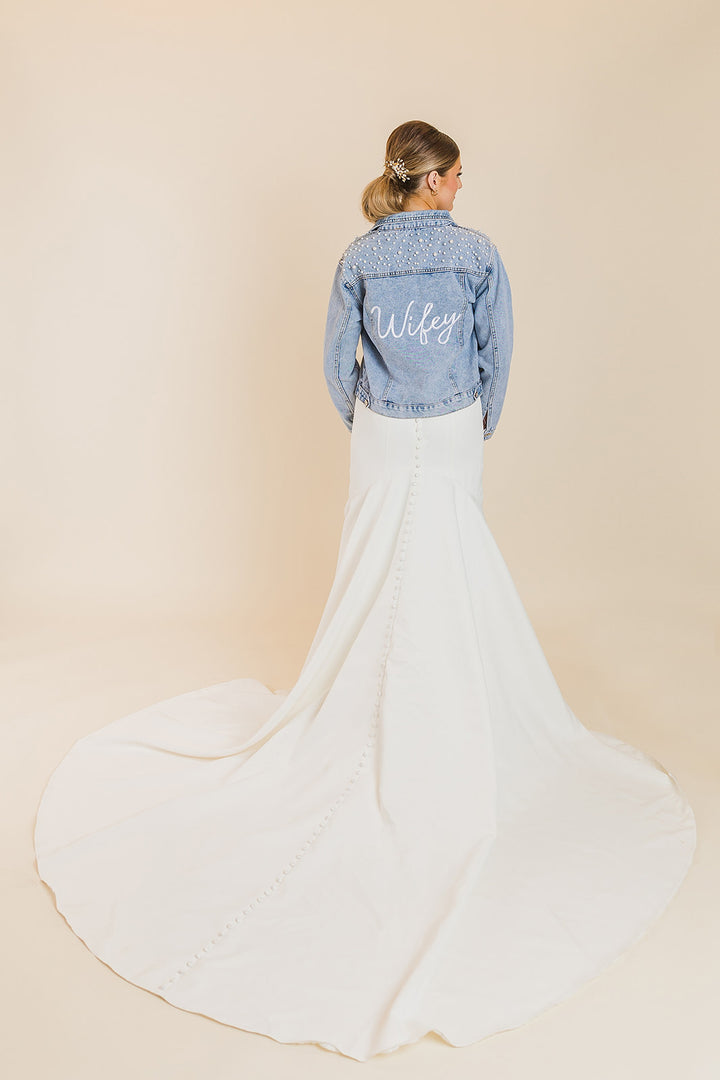 Classic Pearl Studded Jacket