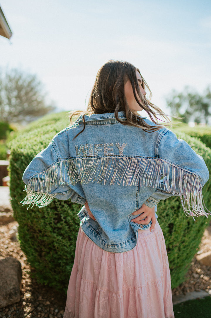 Rhinestone Fringe Jacket