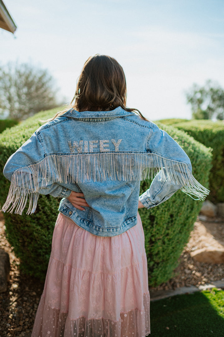 Rhinestone Fringe Jacket