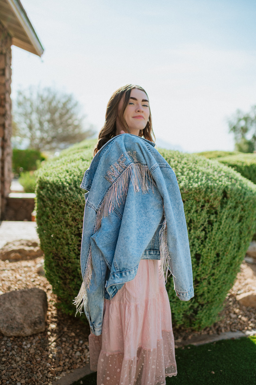 Rhinestone Fringe Jacket