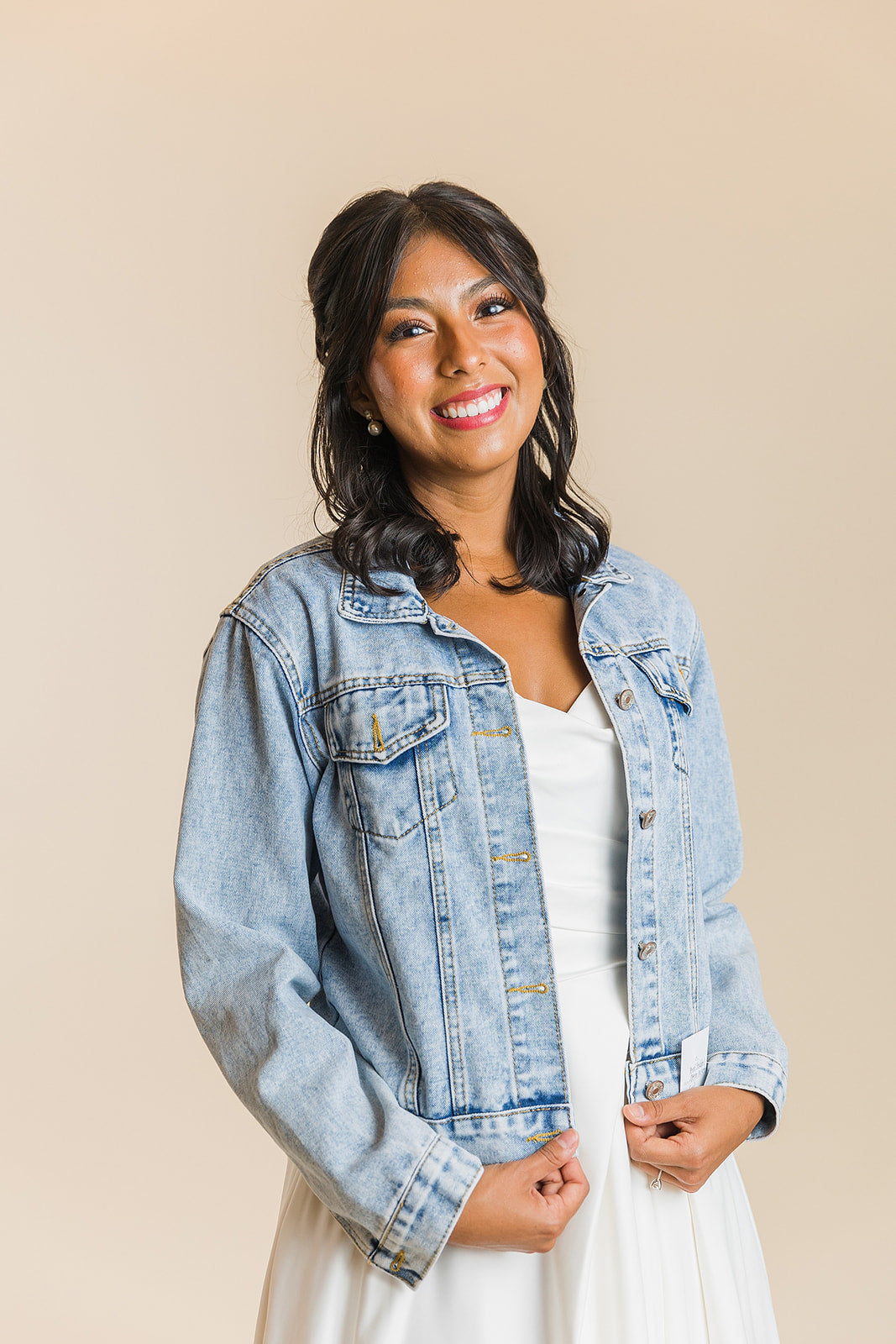 Varsity Studded Pearl Jacket