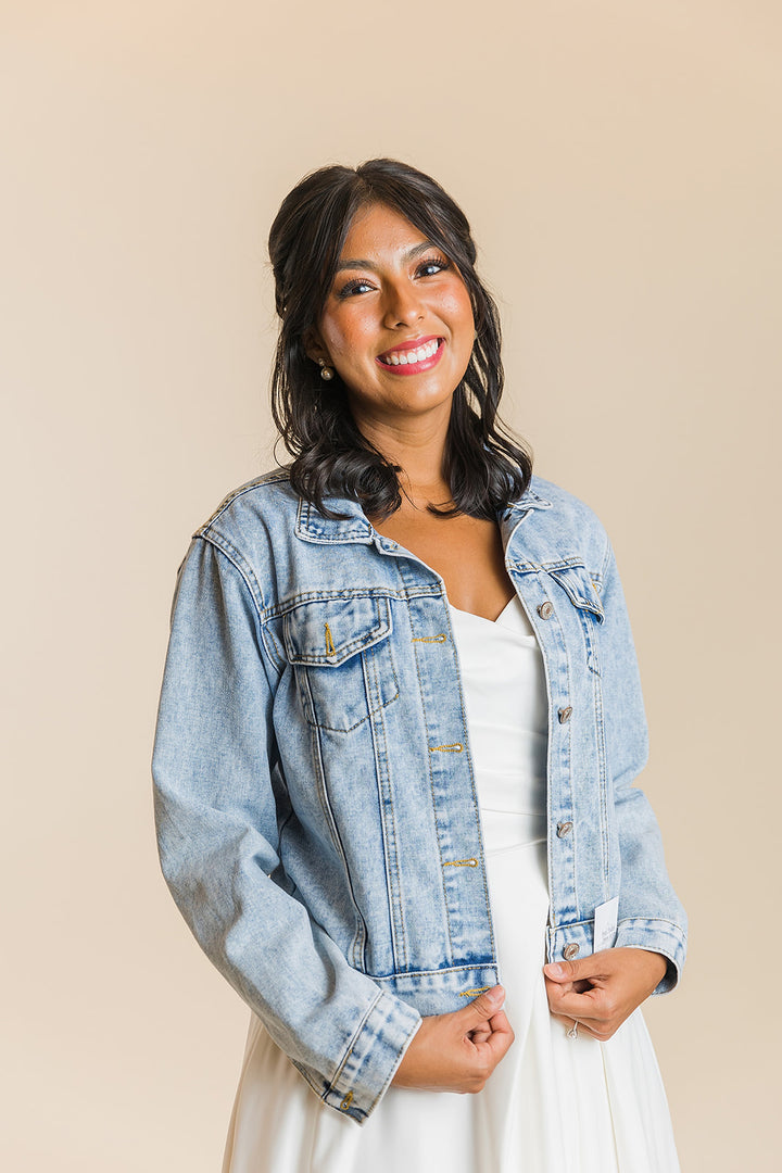 Varsity Studded Pearl Jacket