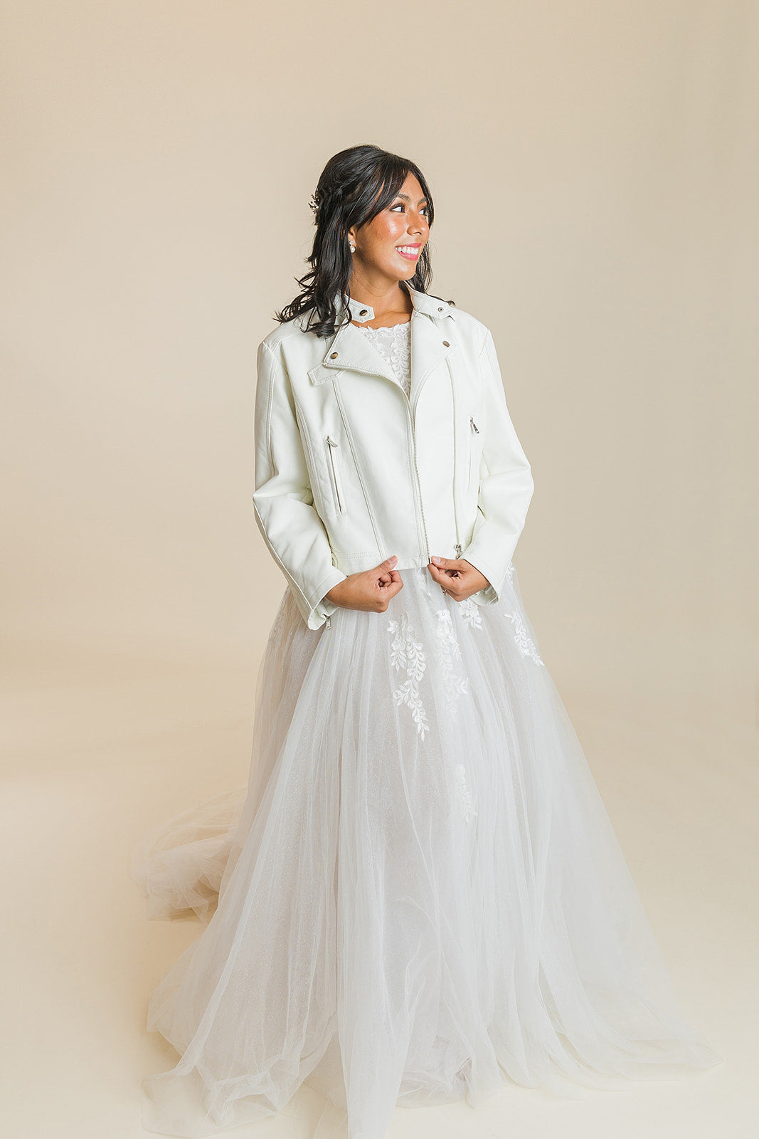 White Leather Jacket