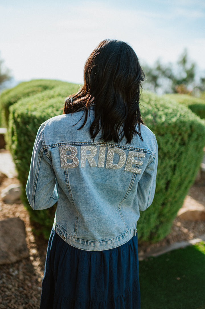 Varsity Studded Pearl Jacket